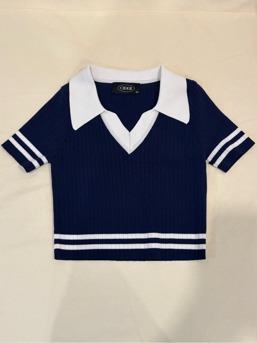 Cider Knit Cropped Short Sleeve